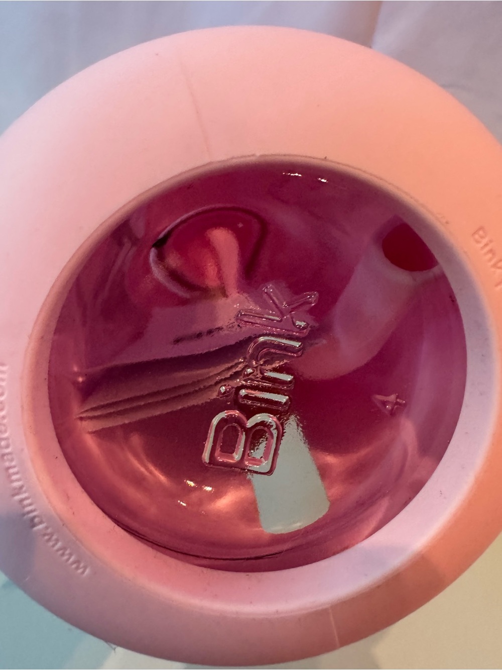 Bink Pink Silicone Straw  Glass  Water Bottle - Picture 6 of 9
